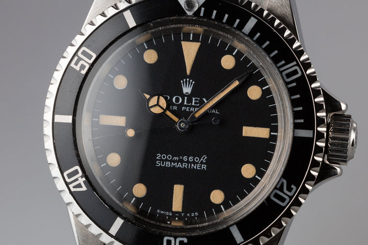 1968 Rolex Submariner 5513 Meters First Dial with Box and Service Papers