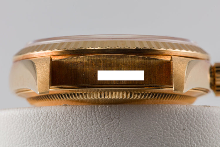 1989 Rolex 18K YG Day-Date 18238 with Champagne Diamond Marker Dial