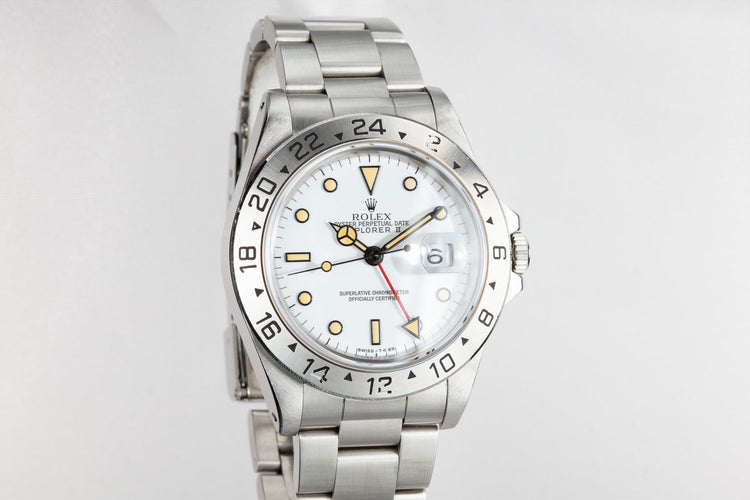 1991 Rolex Explorer II 16570 White Dial
