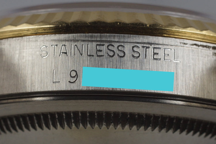 1989 Rolex Two Tone DateJust 16233 Blue Dial