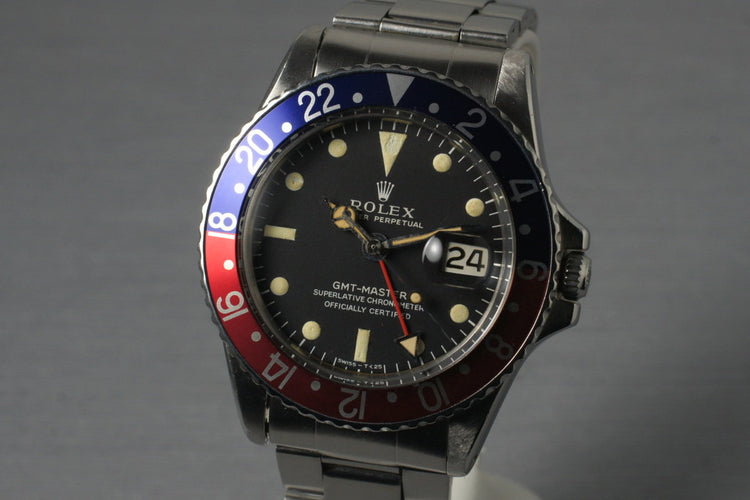 1967 Rolex GMT 1675 with Mark 1 Dial