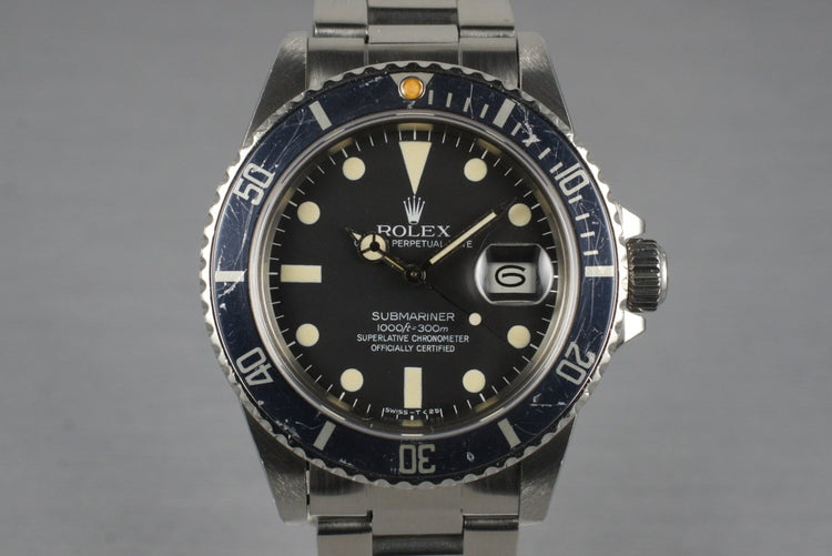 1982 Rolex Submariner 16800