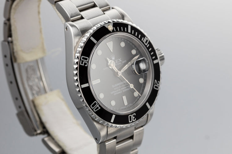 1995 Rolex Submariner 16610 with Luminova Service Dial and Box