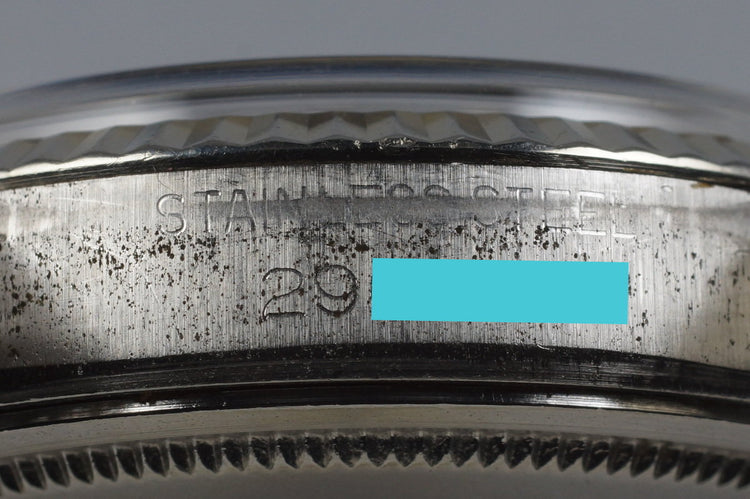 1972 Rolex Datejust 1601 Silver Non-Luminous Dial