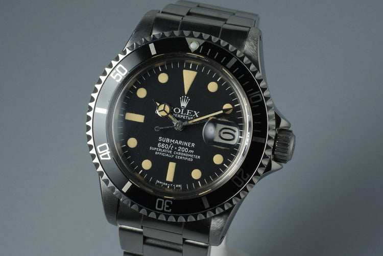 1973 Rolex Submariner 1680 with Japanese Rolex Service Papers