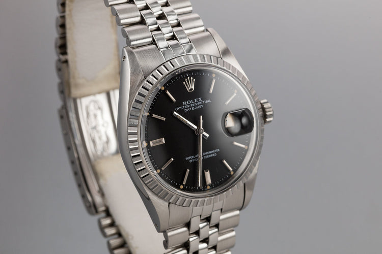 1973 Rolex DateJust 1601 Black Dial