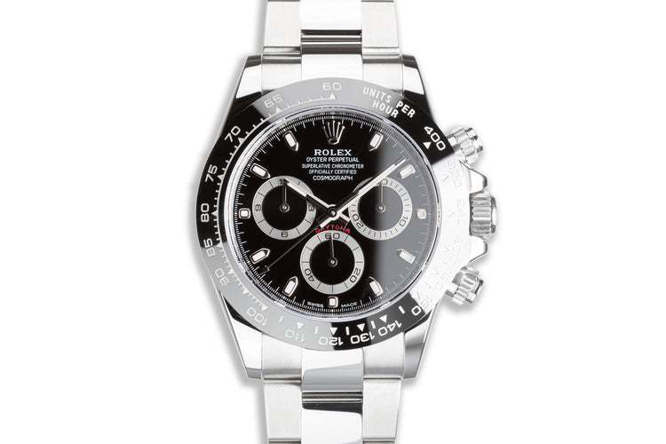 2019 Rolex Daytona 116500LN Black Dial with Box & Card