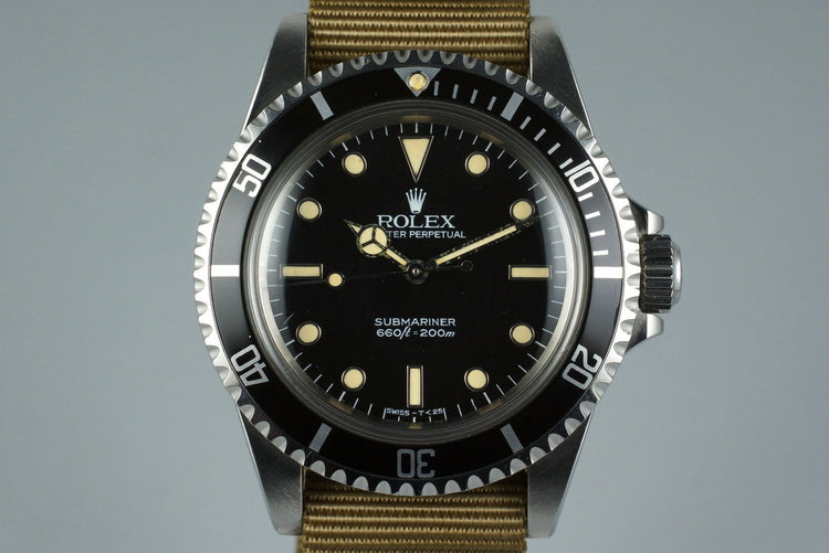 1983 Rolex Submariner 5513 Spider Dial