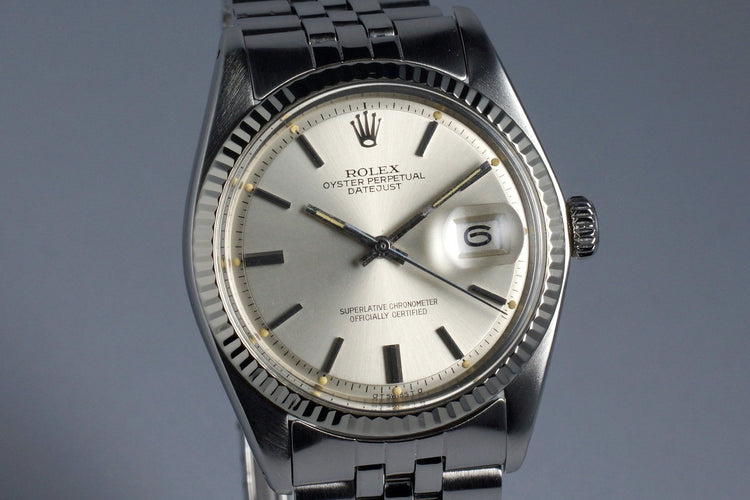 1972 Rolex Datejust 1601 Silver Sigma Dial