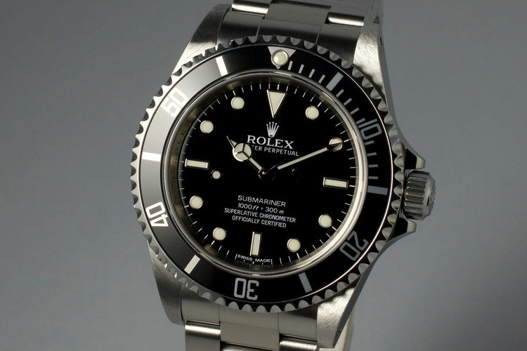 2010 Rolex Submariner 14060M with 4 Line Dial