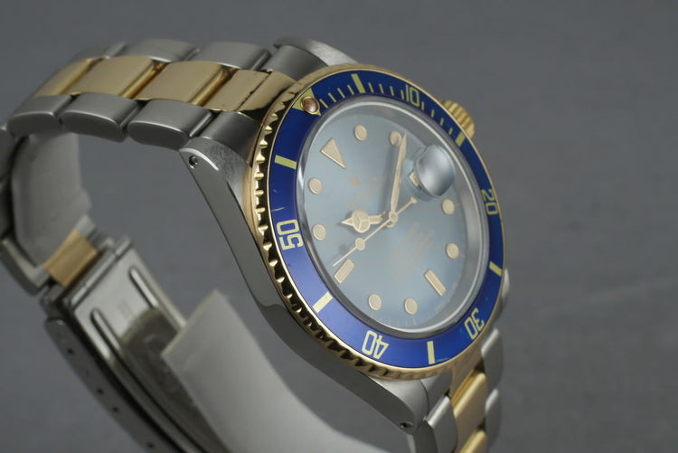1987 Rolex Submariner 18K/SS Blue Dial 16803