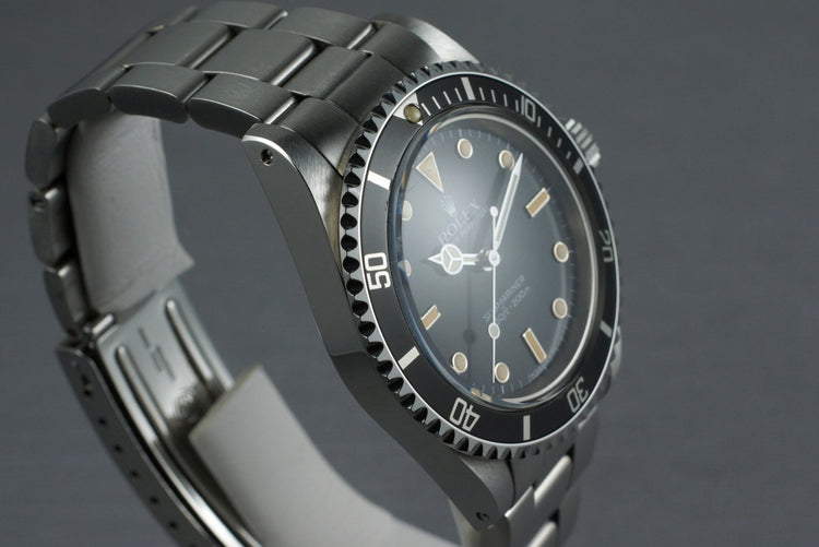 1988 Rolex Submariner 5513 with Japanese Rolex Service Papers
