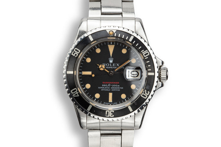 1972 Rolex Red Submariner 1680 with MK IV Dial