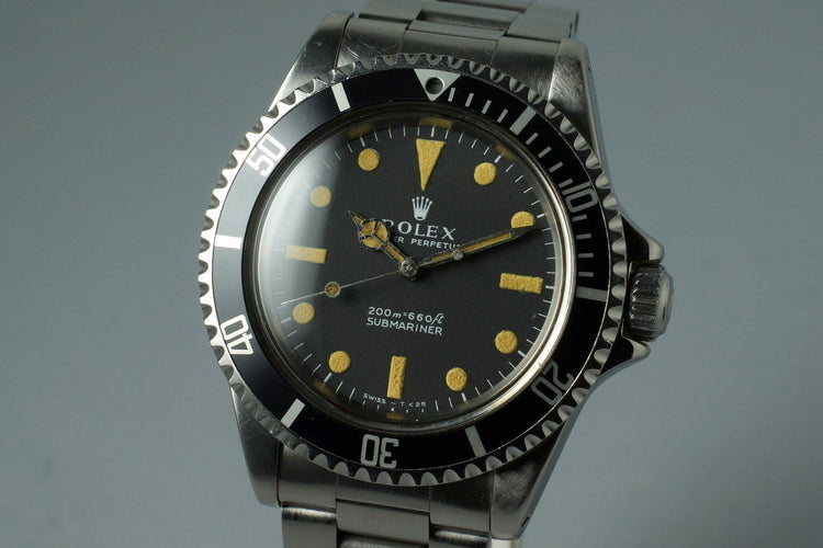 1968 Rolex Submariner 5513 Meters First