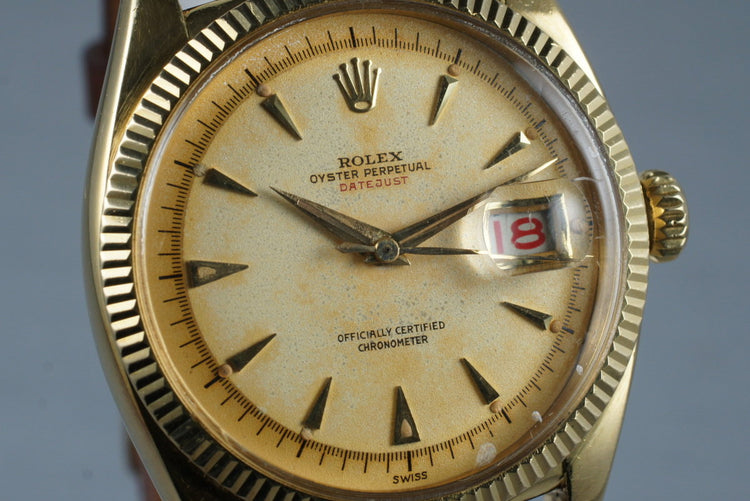 1954 Rolex 18K YG Datejust 6305-1