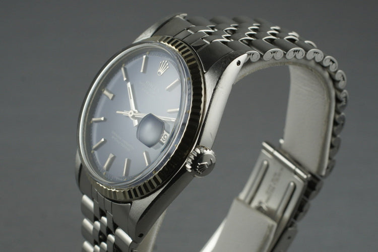 1972 Rolex DateJust 1601 Blue Sigma Dial