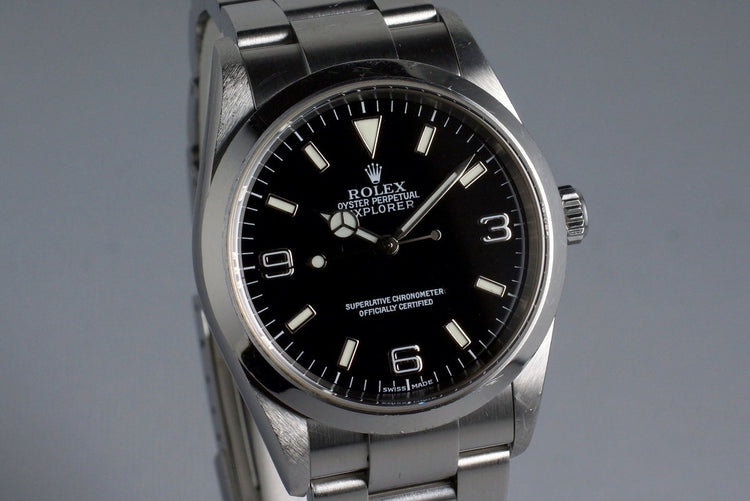 2002 Rolex Explorer 114270 with Box and Papers