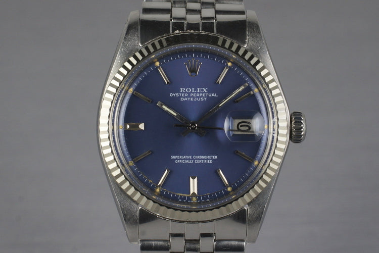 1972 Rolex DateJust 1601 Blue Sigma Dial