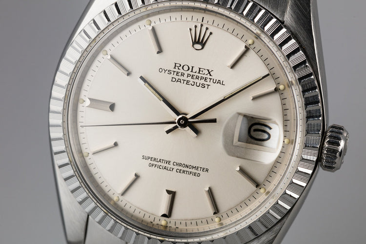 1978 Rolex DateJust 1603 Silver Dial with Service Papers