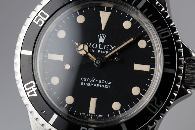 1971 Rolex Submariner 5513 Serif Dial