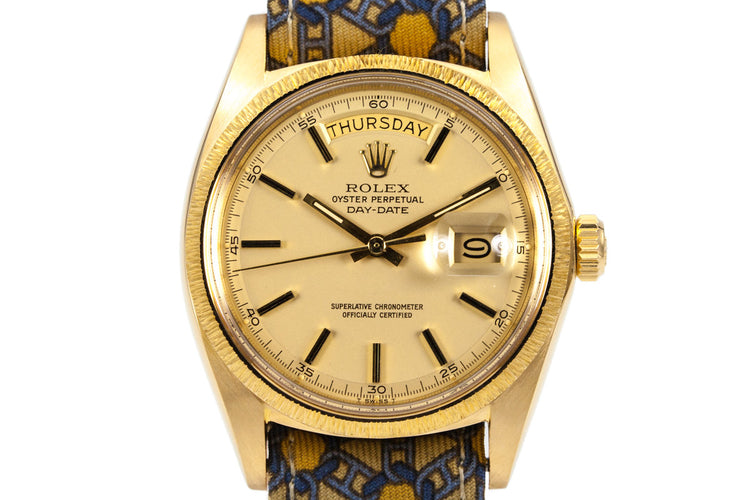 1971 Rolex YG Day-Date 1807 Matte Champagne Dial