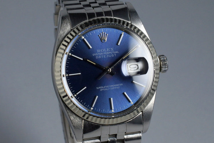 1981 Rolex DateJust 16014 Blue Dial