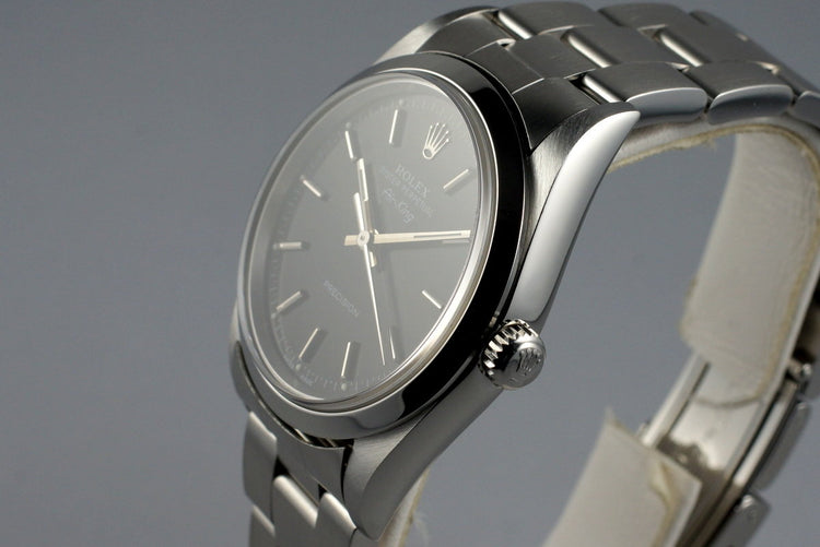 2000 Rolex Air-King 14000 Black Dial