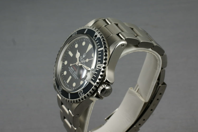 Rolex Red Submariner 1680 Mark VI with Service Papers