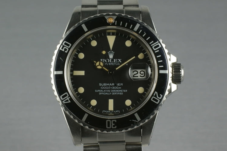 Rolex Submariner 16800 Matte Dial
