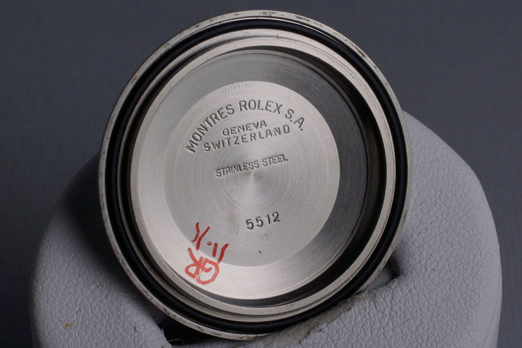 1985 Rolex Submariner 5513 Spider Dial with Box and Papers