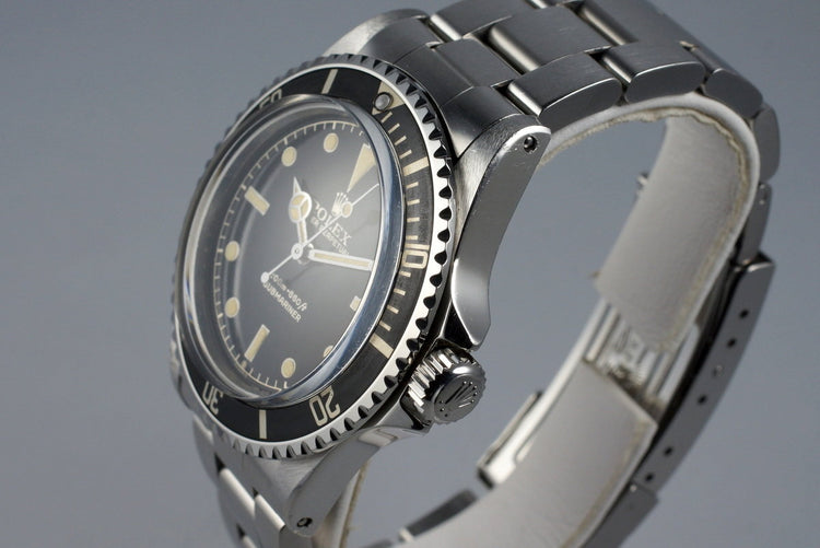 1963 Rolex Submariner 5512 PCG with Gilt Glossy Chapter Ring Dial