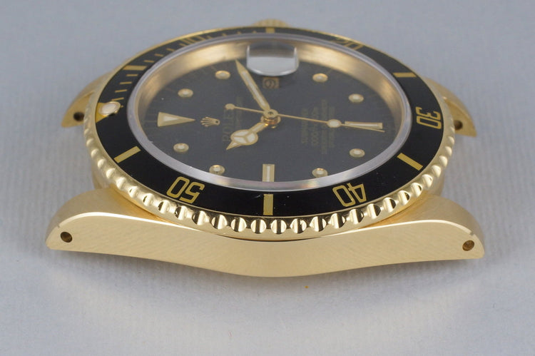 1983 Rolex YG Submariner 16808 Black Nipple Dial