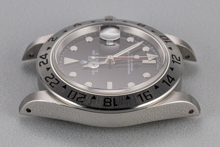 2001 Rolex Explorer II 16570 Black Dial with Box and Papers
