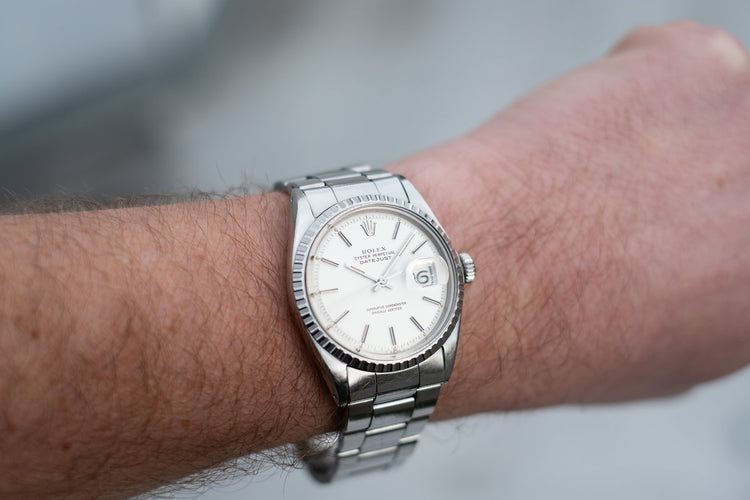 1970 Rolex DateJust 1603 with Matte Silver Dial