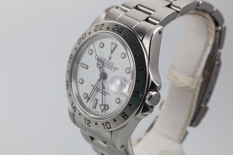 1991Rolex Explorer II White Dial 16570 with Creamy Lume