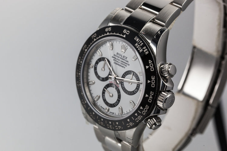 2017 Rolex Daytona 116500LN White Dial with Box and Papers MINT