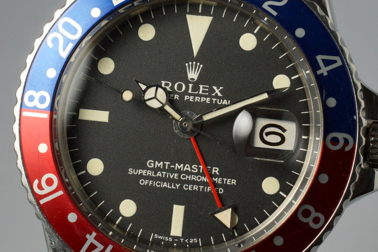 1970 Rolex GMT 1675 Mark I Dial
