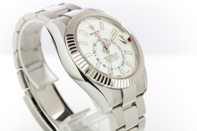 2021 Rolex Sky-Dweller 326934 ST/ST White Dial Box, Card Booklets & Hangtags