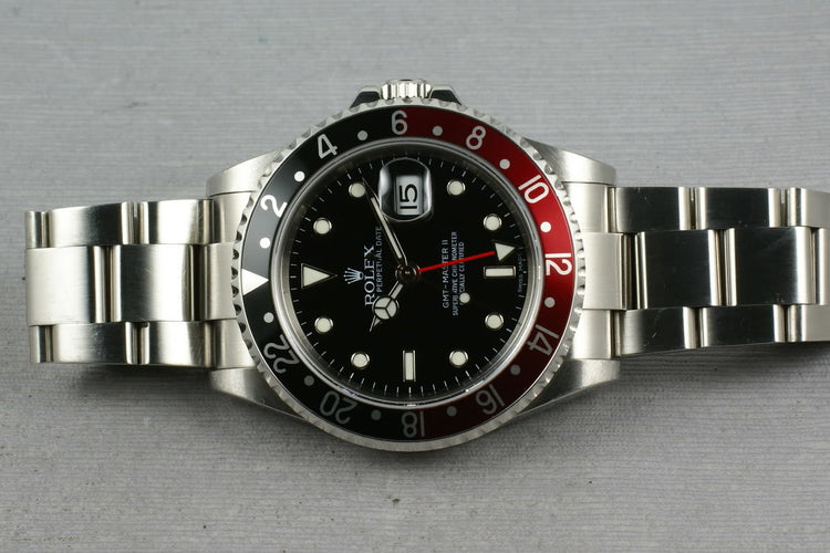Rolex GMT Ref: 16710 Z serial with Box and Papers Coke Insert