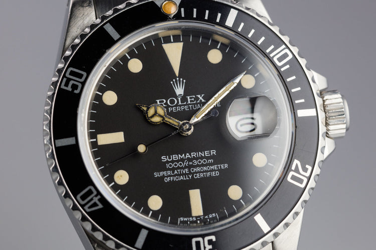 1982 Rolex Submariner 16800 Matte Dial