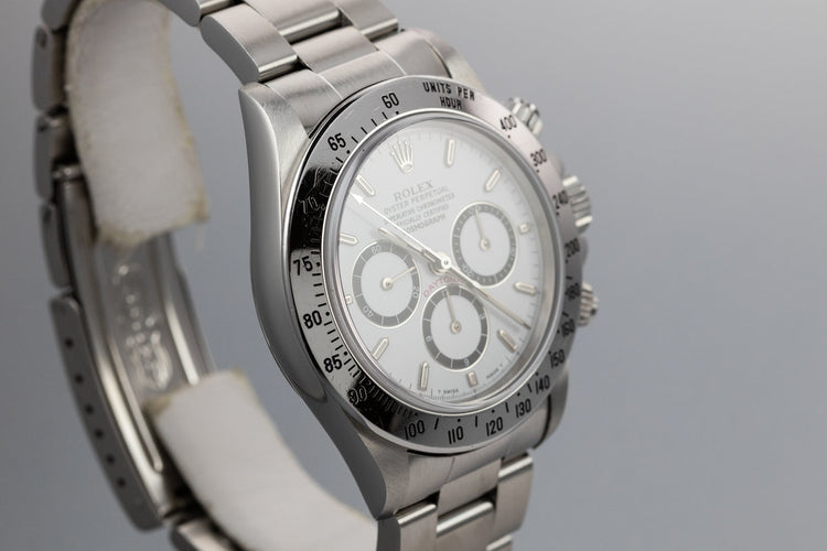 1991 Rolex Zenith Daytona 16520 with Inverted 6 White Dial