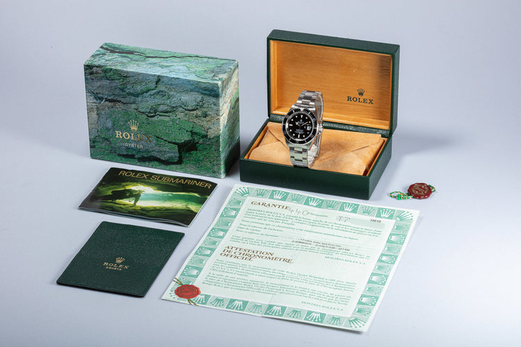 1996 Rolex Submariner 16610 with Box & Papers