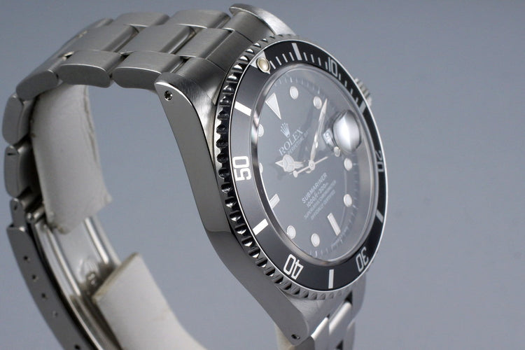 1995 Rolex Submariner 16610 with Box and Papers