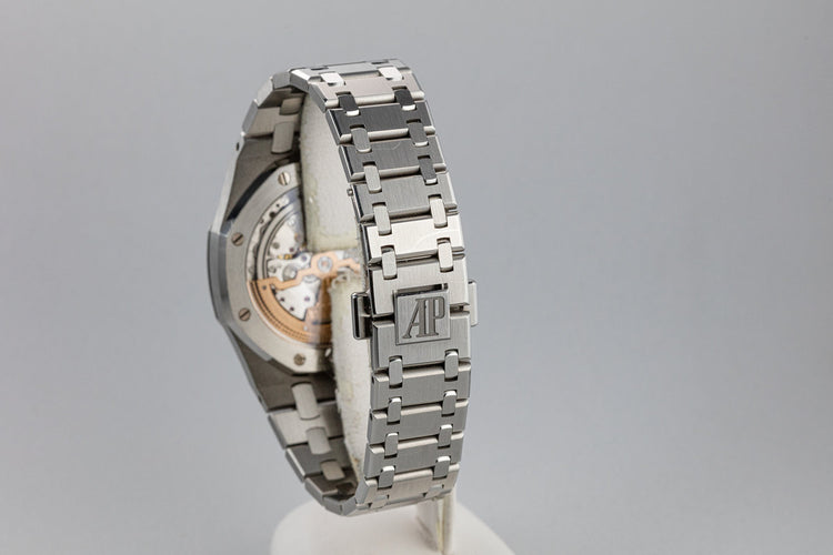 2015 Audemars Piguet Royal Oak Jumbo Extra Thin 15202ST.OO.1240ST.01 Blue Dial with Box and Papers