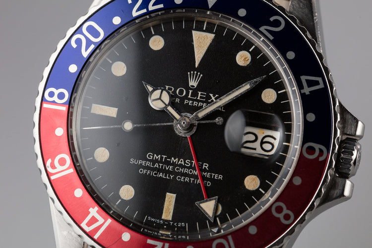1970 Rolex GMT-Master 1675 with Service Papers