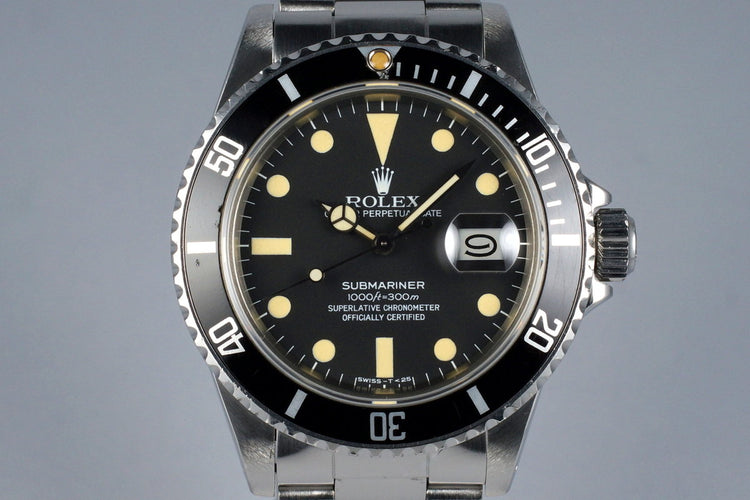 1981 Rolex Submariner 16800 RSC Papers