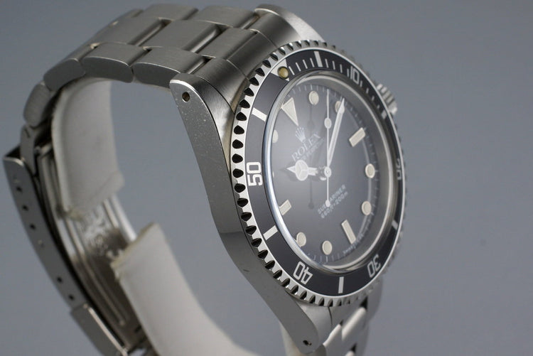 1989 Rolex Submariner 5513 with Box and Papers
