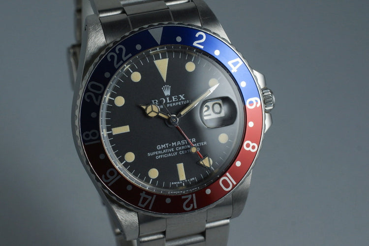 1968 Rolex GMT 1675 with Service Case