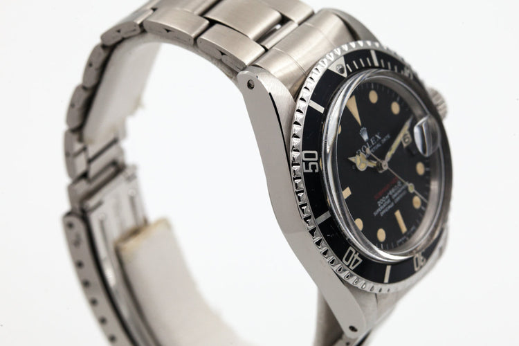 1969 Rolex Red Submariner 1680 Meters First Mark 1 Long F with Box and Papers