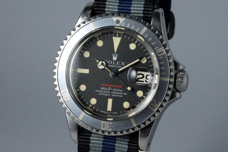 1970 Rolex Red Submariner 1680 Mark IV Dial with "Ghost" Insert